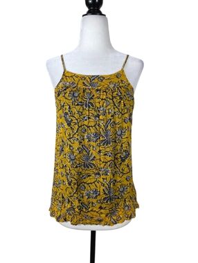 Isabel Marant Vintage style Yellow Floral Print Spaghetti-Strap Camisole